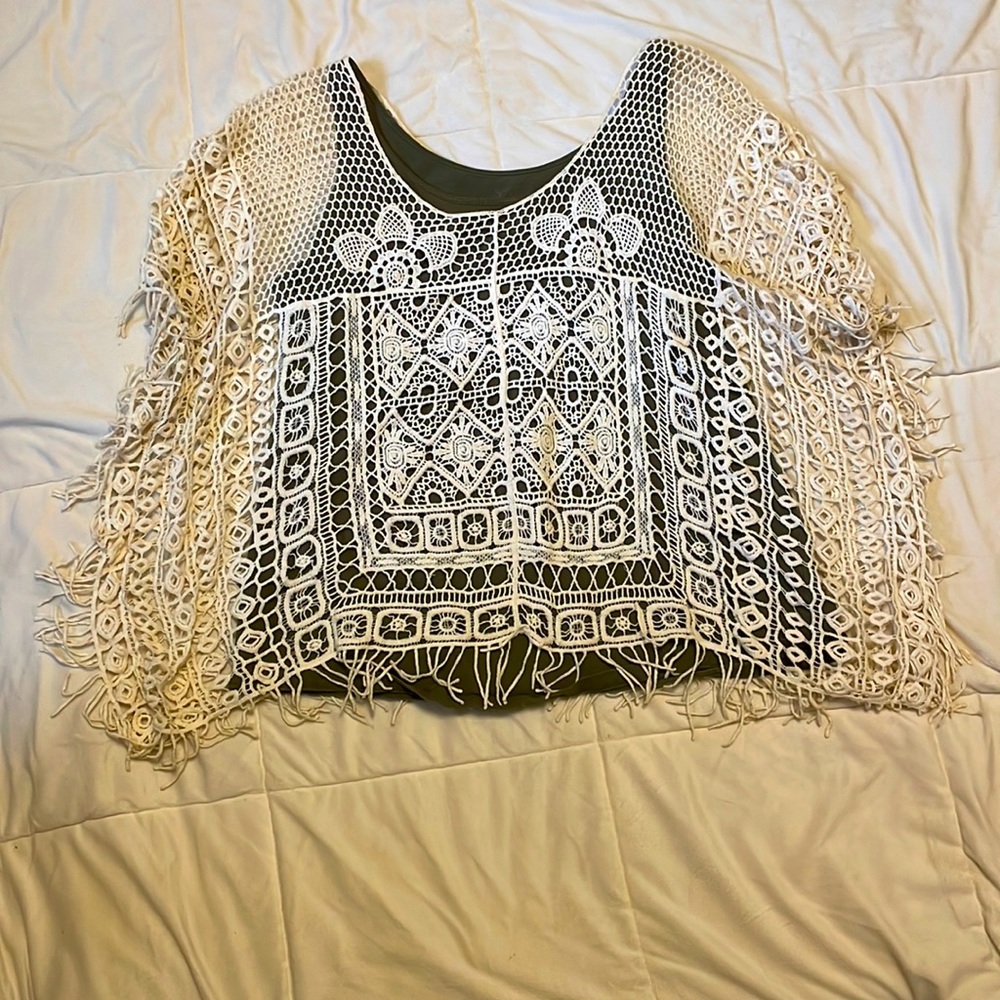 Gorgeous crochet bohemian top!!